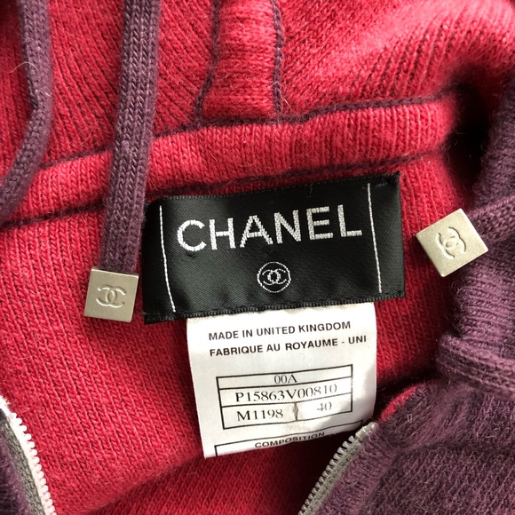 SOLD Authentic Chanel Cashmere Hoodie - Picture 7 of 8